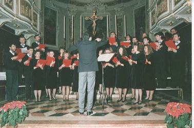 Il coro da camera a Quartiano (Mi) durante un concorso